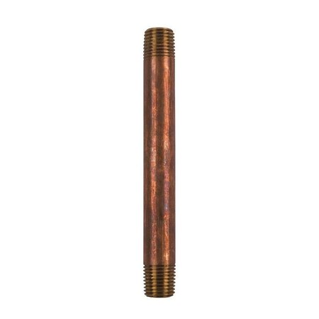 JMF Company 1/4 in. MPT Brass Nipple 4-1/2 in. L 47011